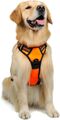 Rabbitgoo Hundegeschirr  Mittelgroße Hunde Anti Zug Geschirr L schwarz-Orange