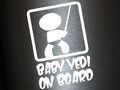 1 x 2 Plott Aufkleber Baby Yedi On Board Skywalker Any Dartv Vader Star Wars Fun