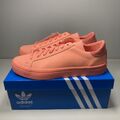 Adidas Herren Originals CourtVantage adicolor Sunglo orange Turnschuhe UK 6