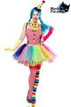 Clown Girl Kostüm Klown Kostüm Komplett Set Halloween Karneval Fasching