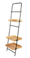 WENKO Stand Regal LOFT Leiter Treppen Küchen Bambus Haken Halter Ablagen Bad WC