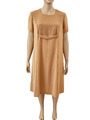 Hübsches elegantes Kleid Trapez mit Glitzer beige vintage Gr.50-52