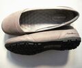 EDDIE BAUER DAMEN BALLERINA SCHUHE ECHTES LEDER 38 39  TAUPE BRAUNGRAU USED NEU