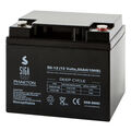 Blei Akku 12V 50Ah AGM Gel Batterie SEHR ZYKLENFEST ersetzt 38Ah 40Ah 42Ah 45Ah