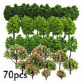 70*Gemischte Modell Bäume Maßstab Zug Garten Park Diorama Landschaftsbau Spur LG
