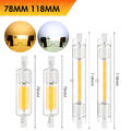 78mm 118mm COB R7S LED Glas 10W 20W Dimmbar Ersetzen Halogenlampe Tube 220V DHL