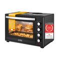 Minibackofen 2in1 mit Kochplatte 60L Umluft Mini Ofen Toastofen Pizzaofen