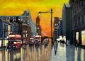 Northern Art Original - Manchester Oxford Road 1960er Jahre von Gary Haigh.