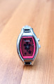Fossil Damen-Armbanduhr Big Tic ES9568 Silber-rosa Zifferblatt Uhr