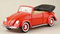 VW Käfer 1957 rot Cabrio Maisto 1:18 DieCast  Modellauto Vitrinenmodell