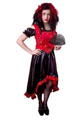 Spanierin Kostüm für Damen Tanzkleid spanische Tänzerin Spanien Kostüme sexy neu