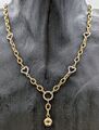 Collier Herzkette kette 585/14K Halskette Kette Gelbgold 51,00cm 9,60Gramm #137