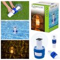 Bestway LED-Dosierschwimmer Solarsphere - LED Licht Chlorspender Skimmer Pool