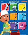 Praktisch Manny: Farben lernen - Mini-Poster 40 cm x 50 cm neu und versiegelt