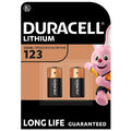 kQ Duracell Batterie Lithium CR123A CR17345 3V 2er Blister