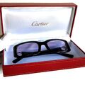 CARTIER vintage sunglasses black silver ring trinity occhiali da sole lilac lens