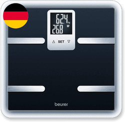 Beurer BG 40 Digitale Körperanalysewaage Aus Sicherheitsglas, Körperfettmessung 