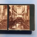 Salisbury 3D Stereoview C1880 echtes Foto Die Kathedrale Innenraum Wiltshire