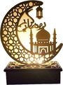Ramadan Eid Mubarak Dekorationen LED Nachtlicht Stern Ornament DIY Batterie