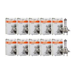 10x OSRAM GLÜHBIRNE GLÜHLAMPE CLASSIC H7 12V 55W PX26D 64210CLC