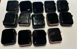 Menge 14 Apple Watches Serie 1,2,3,4, SE verschlossen *für Teile nur so verkauft, wie sie sind