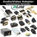 InLine Video Adapter versch. Arten Displayport USB DVI Gender-Changer VGA HDMI S