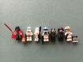 Original Lego Star Wars Minifiguren Sammlung, 7 Figuren Mit Zubehör, Wie Neu