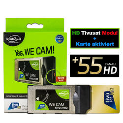 Tivusat Modul ▶ mit Tivu Karte Aktiviert ◀ RAI Mediaset HD 4K SMARTCAM CI+ CA WE