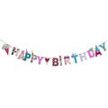 Happy Birthday Girlande - Party Kinder Geburtstag Kinderzimmer Kindergarten Deko