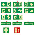Schild Notausgang Rettungsweg Fluchtweg nachleuchtend ASR1.3 ISO7010 selbstkl.