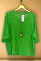 Damen Bluse tunika Shirt Longshirt Kleid  Baumwolle Made In Italy 44 46 XL 2XL