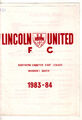 1983/84 Lincoln Utd v Shepshed Charterhouse - FA Vase 2. Runde - 3. Dezember