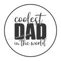 2cm 32xAufkleber Sticker Decal bunt Brief Post Coolste Papa-Welt R2971