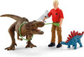 Schleich 41465 Tyrannosaurus Rex Angriff Dinosaurier Dinosaurs set füt Jungen