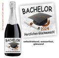 Aufkleber Flaschenetikett Bachelor Herzlichen Glückwunsch 2024