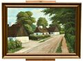 A ROAD IN THE COUNTRY - A BEAUTIFULLY PAINTED OIL PAINTING