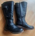 Rieker Winterstiefel mit Rieker-TEX und XL-Schaft, Gr.39, schwarz,