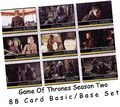 Game of Thrones Staffel 2 (zwei) - 88 Karten Basic/Basis Set - Rittenhouse 2013