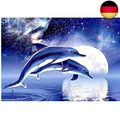 Diamond Painting Set 5D Diamant Painting Bilder Delfin 5D Diamond Painting