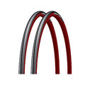 2x Michelin Reifen Dynamic Sport 23-622 28" Access Line Draht rot