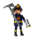 Q1208 / playmobil ® Figur - Feuerwehrmann mit Axt und Lampe Feuerwehr