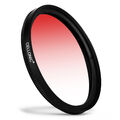 Farbverlauf Filter Rot 62mm für Sony DT 18-250mm F3.5-6.3 (SAL18250)