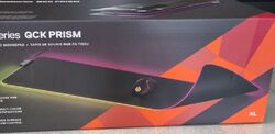 SteelSeries 63826 QcK Prism Cloth XL - Gaming Mauspad – 2 Zonen RGB-Beleuchtung