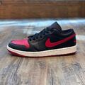 Nike Air Jordan 1 Low Gr.44 schwarz rot DC0774 061 Herren Schuhe Damen Sneaker