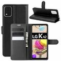 LG K42 Hülle Handy Tasche Flip Cover Wallet Case Schutzhülle Etui Handyhülle Neu