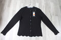 ZERO Damenjacke Strickjacke Pullover Oberteil schwarz Gr. 34 neu