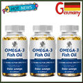 3 Flaschen -Omega 3 Fischöl Kapseln - 2160mg -1296mg EPA 864mg DHA pro Kapseln