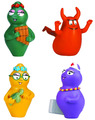 Sammlung 4 Figuren Barbapapa 5cm Plastoy PVC spielzeug collection