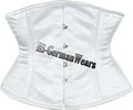 Taillen Korsett Weiss Rot Schwarz Satin Corsage Gothic underbust corsets Hi-302