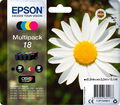 4 Epson Druckerpatronen Tinte 18 BK / C / M / Y Multipack